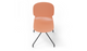 Aarhus Eiffel Chair by Quell Design – a modern Scandinavian-style chair in coral with a sculpted polypropylene shell and iconic “Eiffel” steel rod base in powder-coated finish. The contoured ergonomic seat and minimalist frame combine strength, elegance, and everyday functionality for contemporary dining, task, or educational spaces.