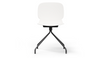 Aarhus Eiffel Chair by Quell Design – a modern Scandinavian-style chair in white with a sculpted polypropylene shell and iconic “Eiffel” steel rod base in powder-coated finish. The contoured ergonomic seat and minimalist frame combine strength, elegance, and everyday functionality for contemporary dining, task, or educational spaces.