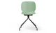 Aarhus Eiffel Chair by Quell Design – a modern Scandinavian-style chair in morandi green with a sculpted polypropylene shell and iconic “Eiffel” steel rod base in powder-coated finish. The contoured ergonomic seat and minimalist frame combine strength, elegance, and everyday functionality for contemporary dining, task, or educational spaces.
