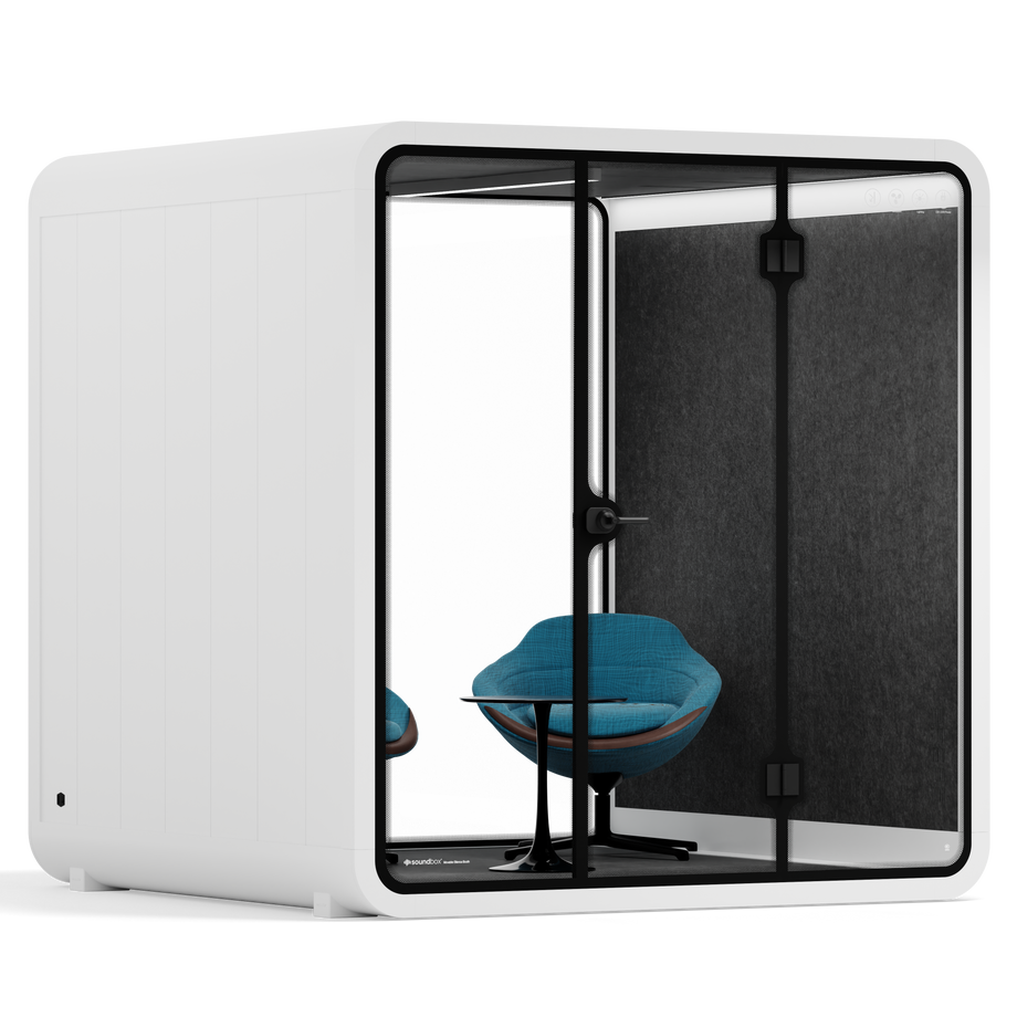 Møde stand Quell - 6 personWhite / Dark Grey / Furniture Set 2
