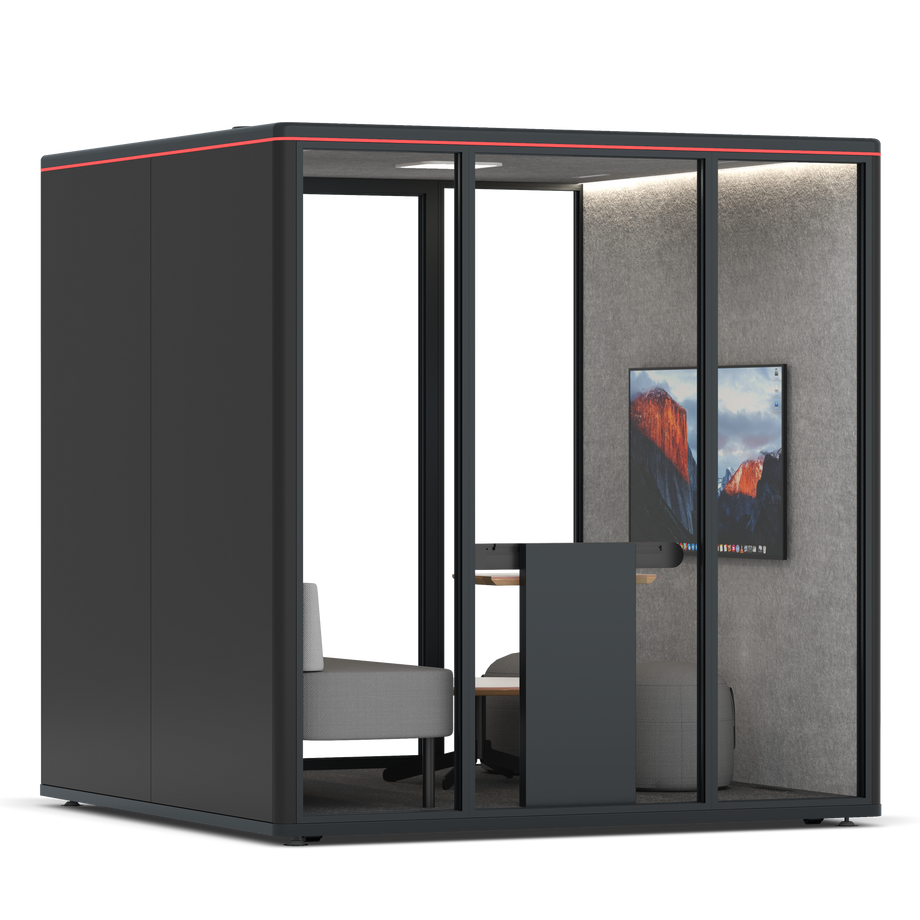 Omni SixLounge / RAL Black / #a49f98