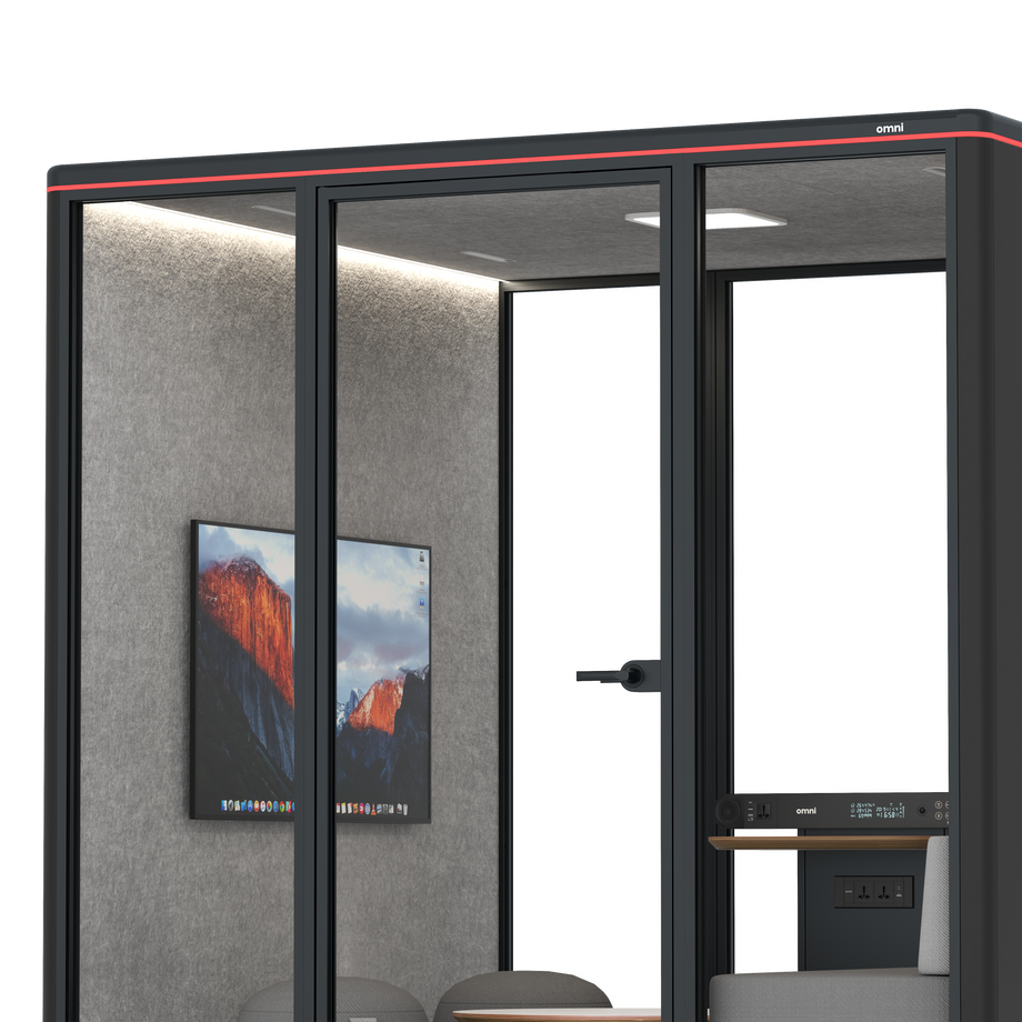 Omni SixLounge / RAL Black / #a49f98