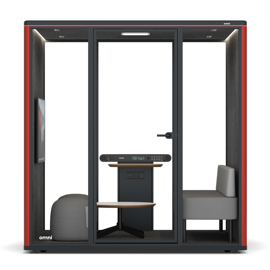 Omni SixLounge / RAL Tomato Red / #615f5d