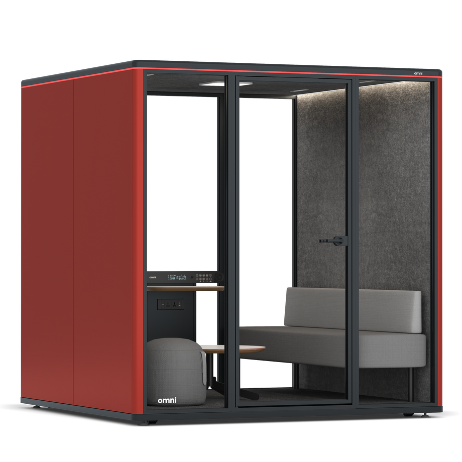 Omni SixLounge / RAL Tomato Red / #615f5d