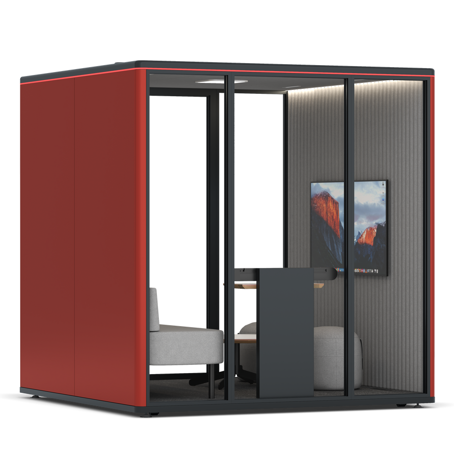 Omni SixLounge / RAL Tomato Red / #6d6c69