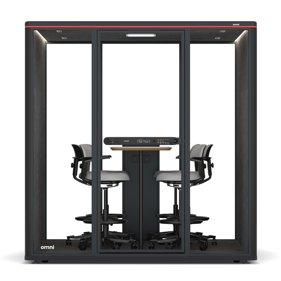 Omni SixCounter Meeting Table / RAL Black / #615f5d