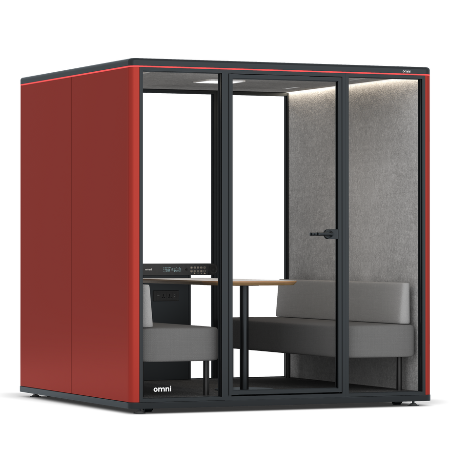 Omni SixSofa / RAL Tomato Red / #a49f98