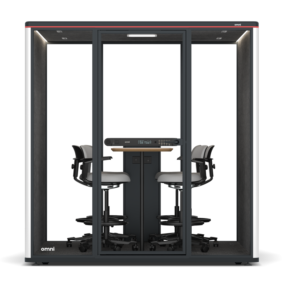 Omni SixCounter Meeting Table / WhiteRAL Pure White / #615f5d
