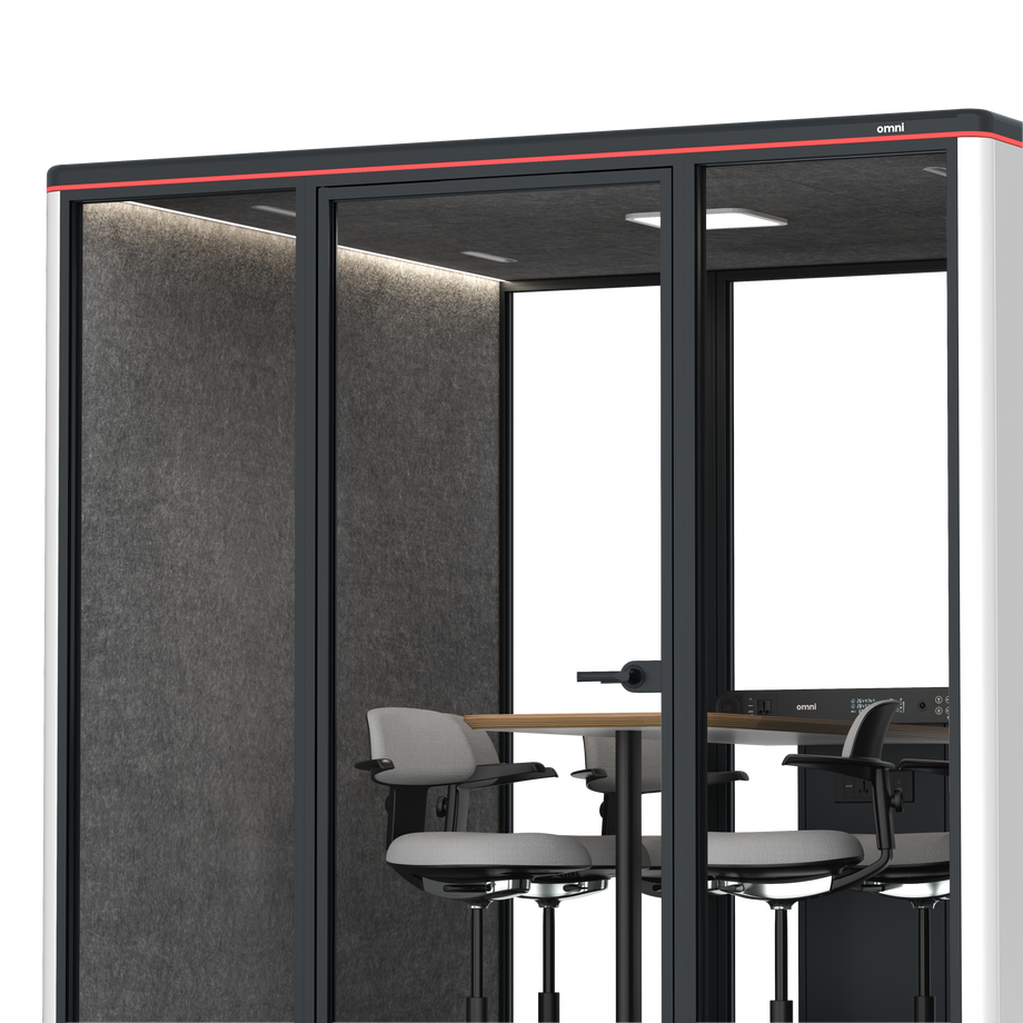 Omni SixCounter Meeting Table / WhiteRAL Pure White / #615f5d