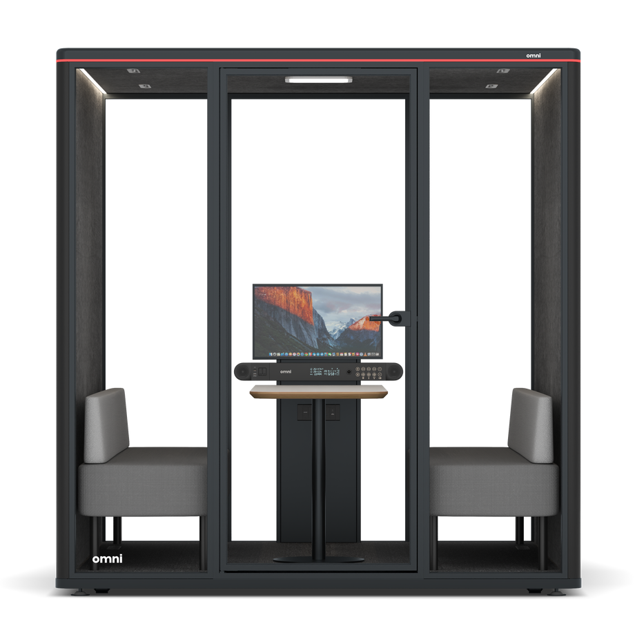 Omni SixSofa (+ Monitor Stand) / RAL Black / #615f5d