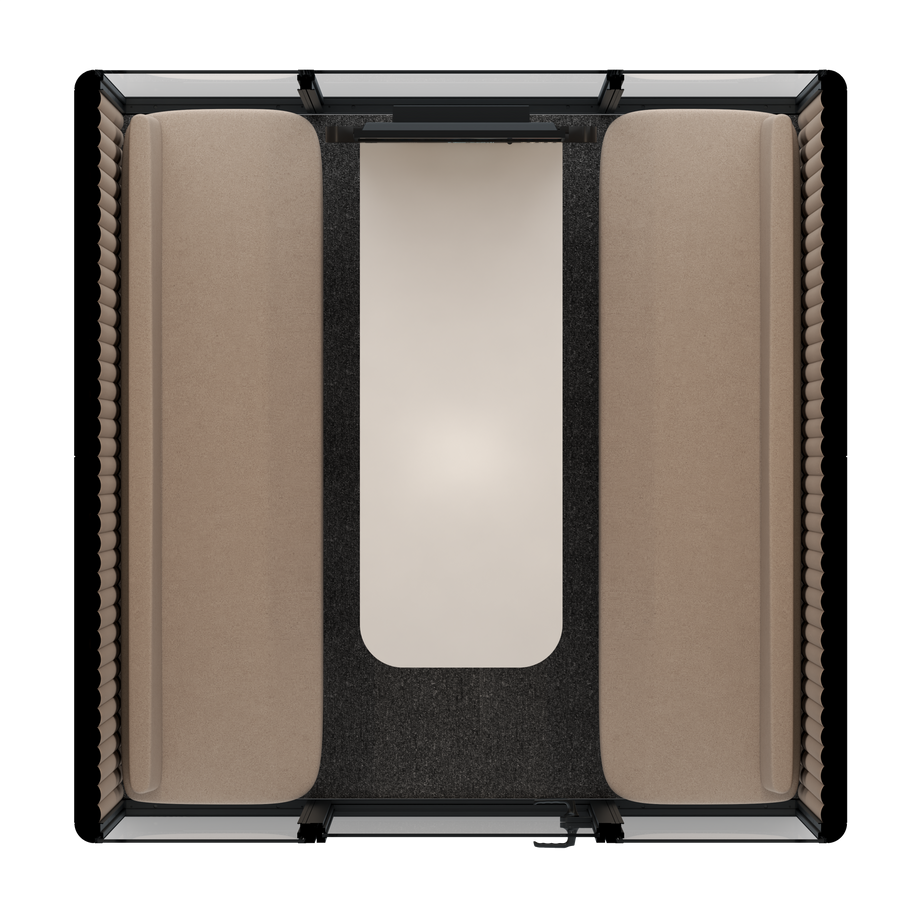 Omni SixSofa (+ Monitor Stand) / WhiteRAL Pure White / #a18e7e