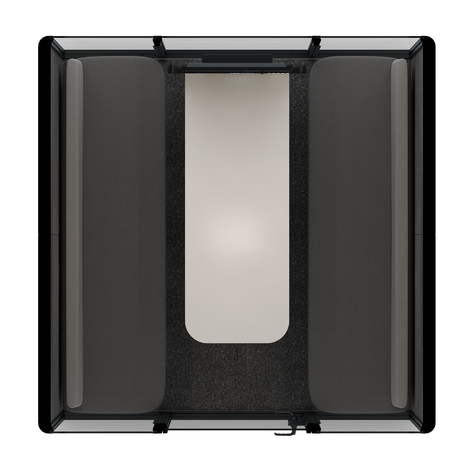 Omni SixSofa (+ Monitor Stand) / WhiteRAL Pure White / #615f5d