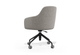 Aarhus Contour Task Chair in beige on a clean white background, featuring a moulded-foam seat and backrest with fabric upholstery, gas-lift height adjustment and a black 4-star base with PU castors. This modern ergonomic task chair delivers comfort, mobility and contemporary style for home offices and commercial workspaces.