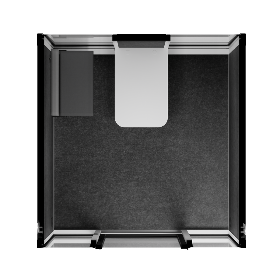 Accessible Meeting Booth - XLWhite / Bench Furniture Only