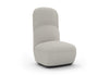 Byorne High Back Sofa Module shown in dusty teal, dark grey and pebble grey upholstery, featuring an elevated backrest that creates privacy and visual structure within modern interiors. Designed as part of a modular seating system, the unit includes durable commercial-grade fabric with strong abrasion resistance and colour fastness, high-density moulded foam for lasting comfort, a built-in welded steel frame for stability and injection-moulded nylon legs. 