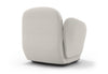 Byorne Low Back Sofa Module - Left Arm shown in dusty teal, dark grey and pebble grey upholstery, featuring a low-profile silhouette with plush cushioning and a supportive left arm rest. Designed for modular configurations or standalone use, the sofa offers a clean contemporary form suited to lounges, reception areas and hospitality interiors, combining compact proportions with comfortable seating and a refined modern aesthetic.