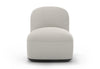 Byorne Low Back Sofa Module in dusty teal, dark grey and pebble grey finishes, featuring a sculpted low-profile silhouette with foam-moulded cushioning and durable linen fabric upholstery. Built on a welded steel internal frame for lasting support, this modular seating unit is designed to connect seamlessly with other Byorne components to create flexible lounge layouts for offices, reception spaces and contemporary hospitality interiors.