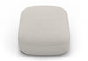 Byorne Low Back Stool in dusty teal, dark grey and pebble upholstery, featuring a compact sculpted form with a low contemporary profile. Built with high-density moulded foam and a welded steel internal frame for lasting comfort and structure, the stool is supported by injected-moulded nylon legs for stability. Designed to integrate seamlessly with other Byorne modular seating elements or function as a standalone piece in lounges, reception areas and modern hospitality interiors.