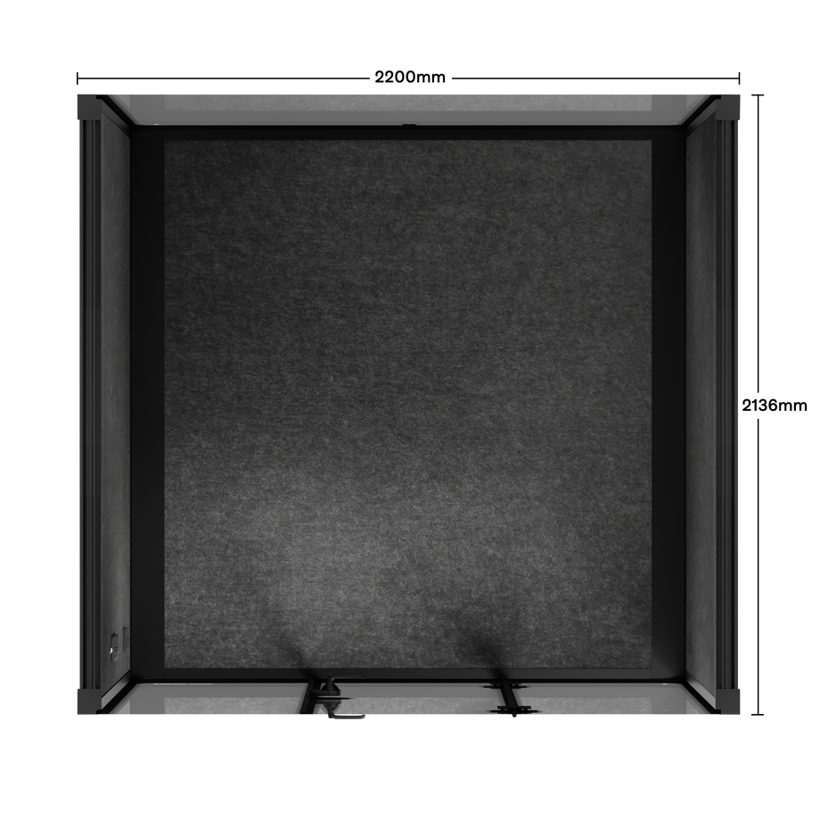 Møde stand Quell - 6 personWooden / Dark Grey / No Furniture