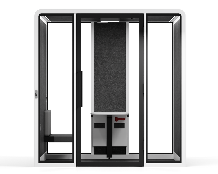 Accessible Meeting Booth - XLWhite / Bench Furniture Only