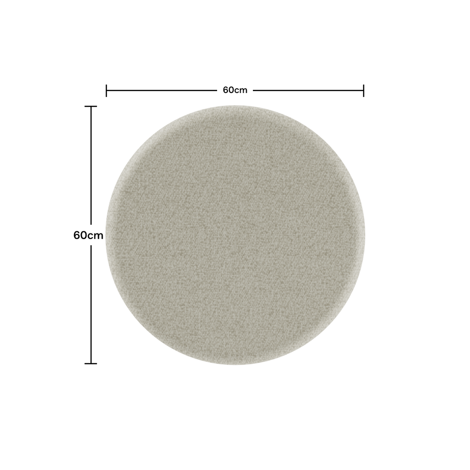 Acoustic Ceiling PanelBeige / Round / 60cm by 60cm