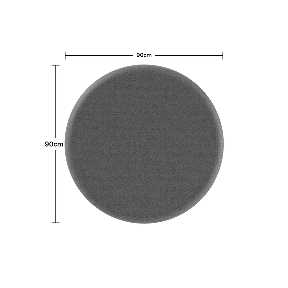 Acoustic Ceiling PanelDark Grey / Round / 90cm by 90cm