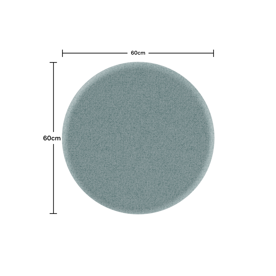 Acoustic Ceiling PanelTeal / Round / 60cm by 60cm