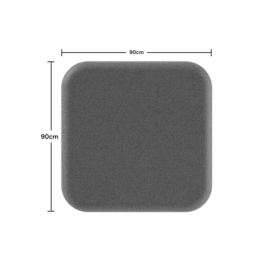 Acoustic Ceiling PanelDark Grey / Square / 90cm by 90cm