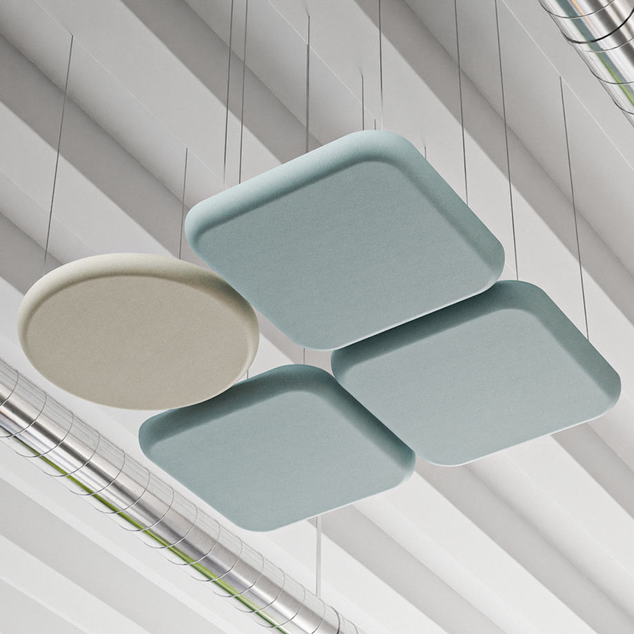 Folio Geometric Acoustic - Ceiling PanelBeige / Round / 90cm by 90cm