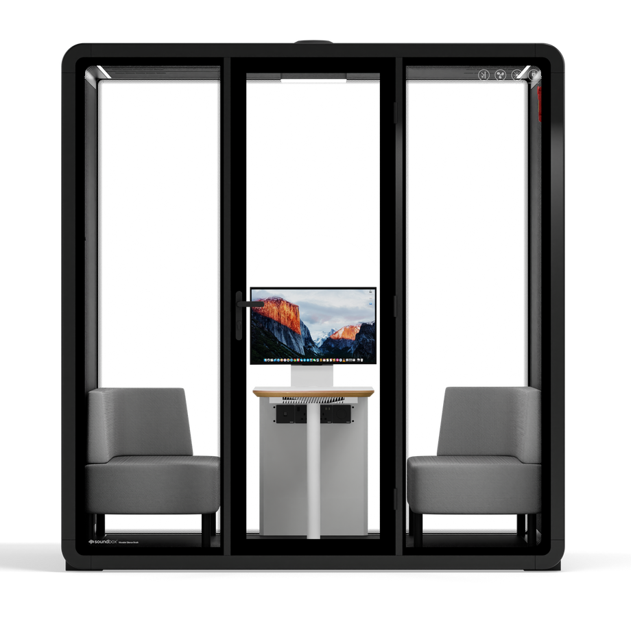 Quell+ - 4 persoons vergadercabineBlack / Dark Grey / Delux