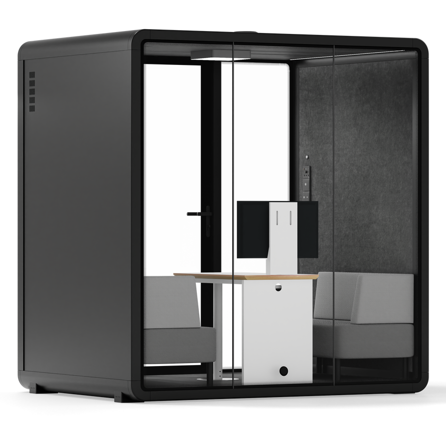Quell+ - 4 persoons vergadercabineBlack / Dark Grey / Delux