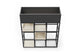 Maxi Office Biophilia Planter in black on a white background, featuring E0-grade MFC construction and a powder-coated steel frame; modern office planter with architectural lines designed for durable storage, workspace organisation and biophilic enhancement in contemporary commercial interiors.