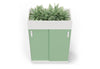 Moda Planter Filing Cabinet shown on a white background. This modern mobile cabinet features an electrostatic powder-coated surface, ABS handles, and a secure front lock, combining durability, contemporary style, and practical storage for office and collaborative environments.