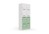Moda Office Locker shown on a white background. This modern office storage unit features a durable electrostatic powder-coated surface, ABS handles, and a secure front lock, providing practical, stylish, and functional storage for workplaces, collaborative spaces, and modern office environments.