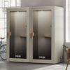 beige office phone booth folio stand up no stool soundbox store