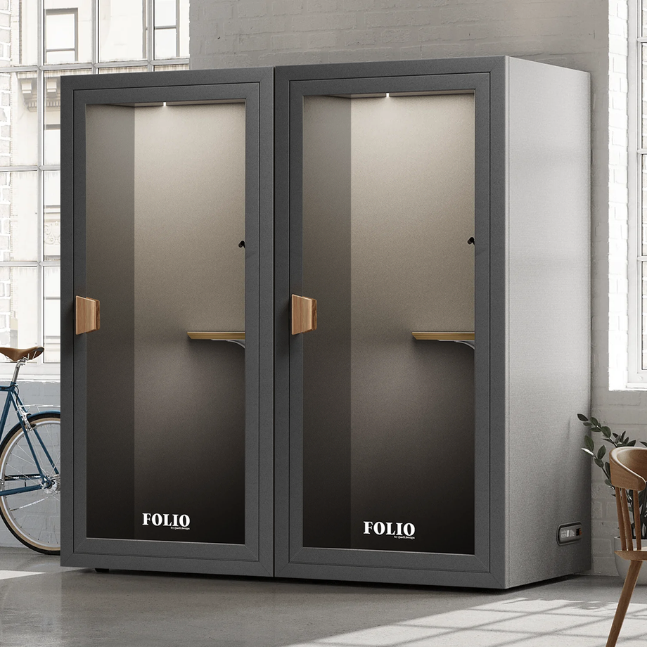 Office Phone Booth Folio - Stand UpFolio Dark Grey / Furniture Set 1