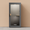 dark grey office phone booth folio stand up no stool soundbox store