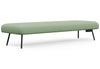 Omni Collaborative Soft Seating for reception areas, breakout spaces and open-plan offices, featuring a large upholstered bench design for shared seating and team collaboration. Finished in durable polyester fabric with a cushioned surface for all-day comfort, this office lounge bench includes a built-in power socket, making it ideal for flexible working, waiting areas and modern workplace environments.