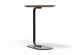 Omni C-Shaped Side Table for modern offices and lounge spaces, featuring a space-saving design with a durable white laminate tabletop on marine plywood and a matte black powder-coated metal frame. Ideal as a laptop side table, sofa table or compact workspace surface, it slides easily alongside seating to provide flexible, everyday functionality in contemporary work and breakout environments. 