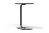 Omni C-Shaped Side Table for modern offices and lounge spaces, featuring a space-saving design with a durable white laminate tabletop on marine plywood and a matte black powder-coated metal frame. Ideal as a laptop side table, sofa table or compact workspace surface, it slides easily alongside seating to provide flexible, everyday functionality in contemporary work and breakout environments. 