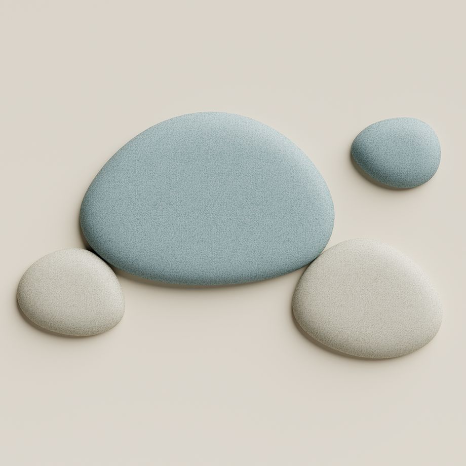 Folio Pebble - Acoustic Ceiling Panels SetTeal / Beige
