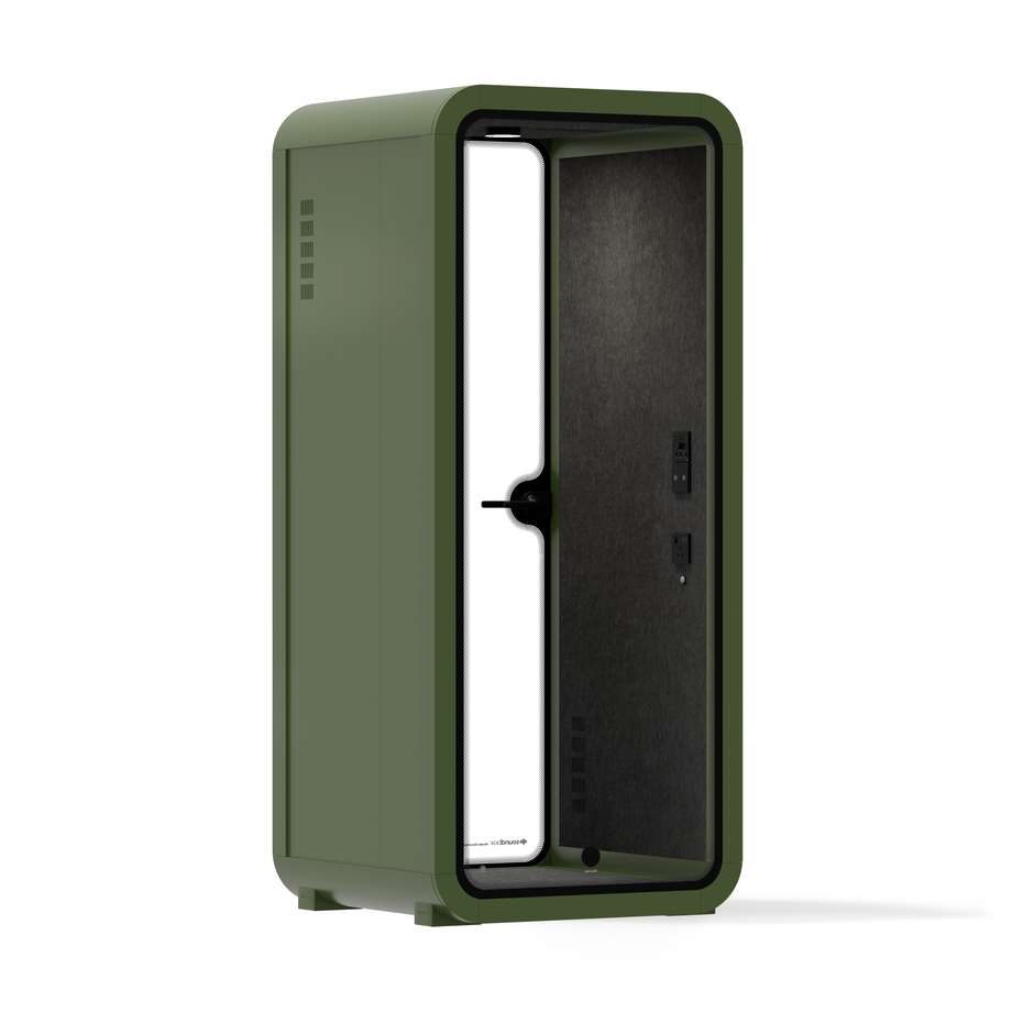 Office Pod Quell FlexGreen / Dark Grey / No Furniture