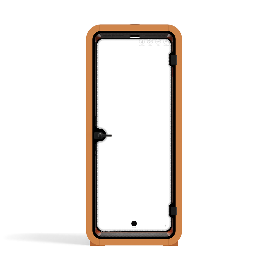 Office Pod Quell FlexOrange / Dark Grey / No Furniture