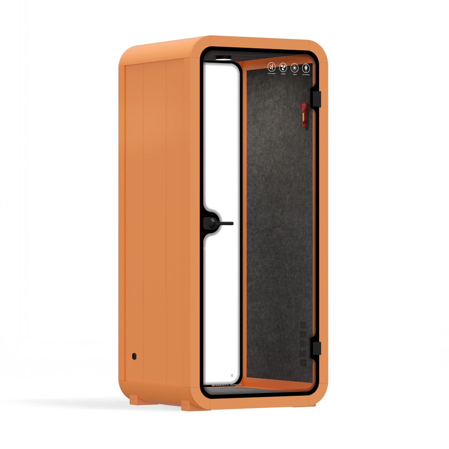 Office Pod Quell FlexOrange / Dark Grey / No Furniture