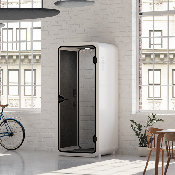 Office Pod Quell FlexWhite / Dark Grey / No Furniture