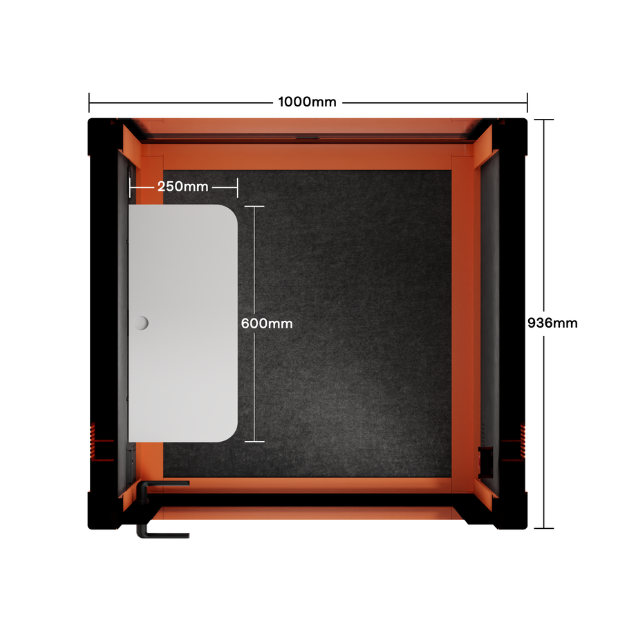 Quell - Flex - collega - soloOrange / Dark Grey / No Furniture