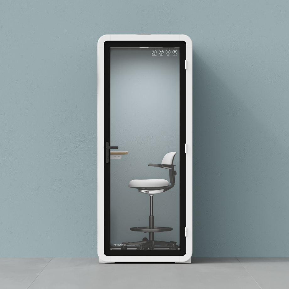 Quell - Flex - collega - soloWhite / Dark Grey / With Furniture