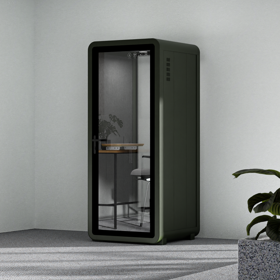 Quell - Flex - collega - soloDark Green / Dark Grey / With Furniture