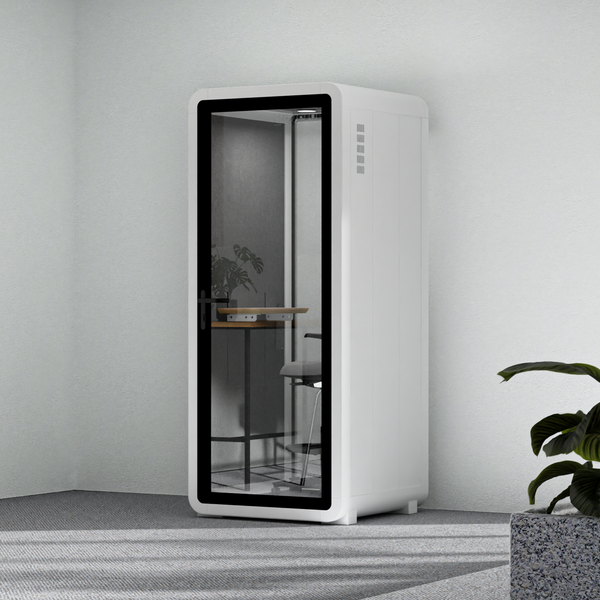 Quell - Flex - collega - soloWhite / Dark Grey / With Furniture