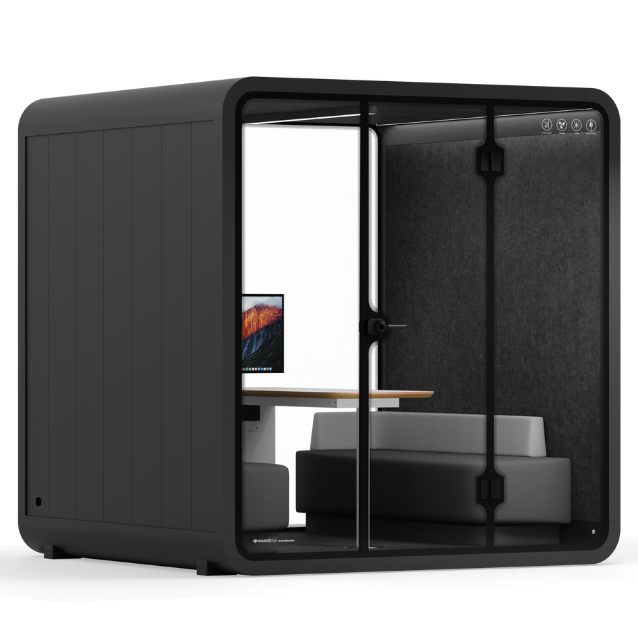 Møde stand Quell - 6 personBlack / Dark Grey / Furniture Set 1